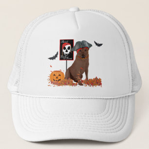 Brauner Labrador Retriever Pirat Truckerkappe