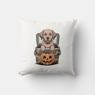 Brauner Labradors Hund Halloween Gruselig Kissen