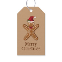 Brauner Lebkuchen-Weihnachtskeks mit Text