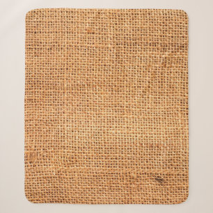 Brauner Leinenuntergrund oder Sacktuch Sherpadecke