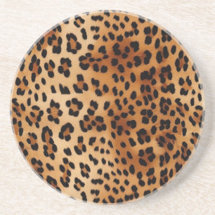 Brauner Leopard Getränkeuntersetzer
