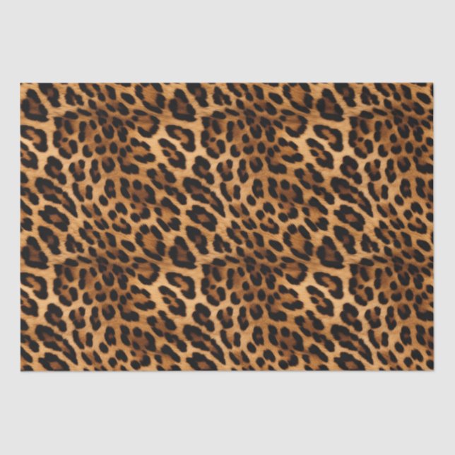 Brauner Leopard Seidenpapier (Vorderseite)