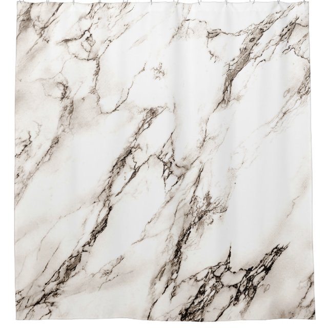 Brauner Marmor Aussehen Duschvorhang (Vorderseite)