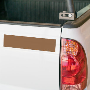 Brauner minimalistischer Stoßstangenaufkleber Sa Autoaufkleber