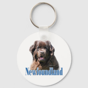 (Brauner) Name Neufundlands Schlüsselanhänger