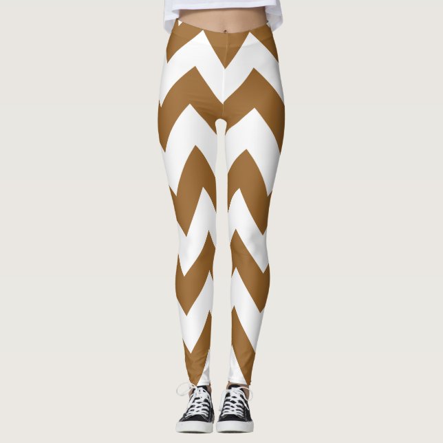 Brauner neutraler Zucker Leggings (Vorderseite)