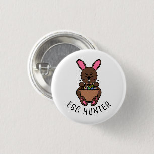 Brauner Osterhase, Eierjäger Button