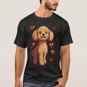Brauner Pudel T-Shirt