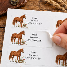 Brauner Quarter Horse Western-Prärie-Personalisier