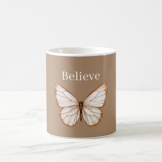 Brauner Rahmfalter Kaffeetasse (Mittel)