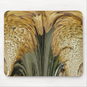 Brauner Regenschirm Fungus Abstrakt Mousepad