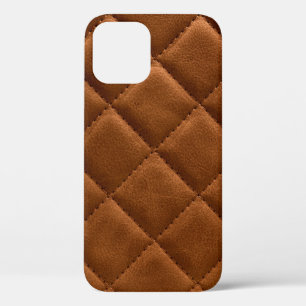 Brauner Rhombus Leder Hintergrund Case-Mate iPhone Hülle