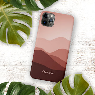 Brauner Rot Pinach Orange Abstrakte Kunst iPhone 11Pro Max Hülle