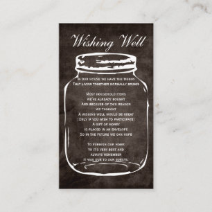 Brauner, rustikaler Krug, der gute Karten wünscht