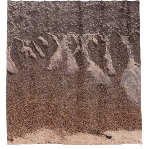 Brauner Sand Duschvorhang