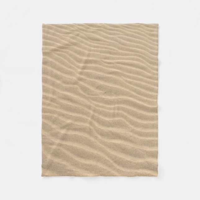 Brauner Sand Fleecedecke (Vorderseite)