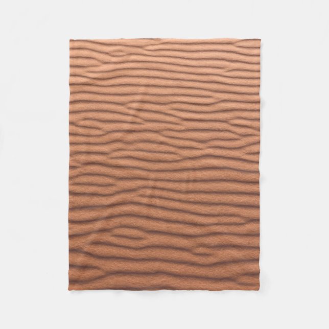 Brauner Sand Fleecedecke (Vorderseite)