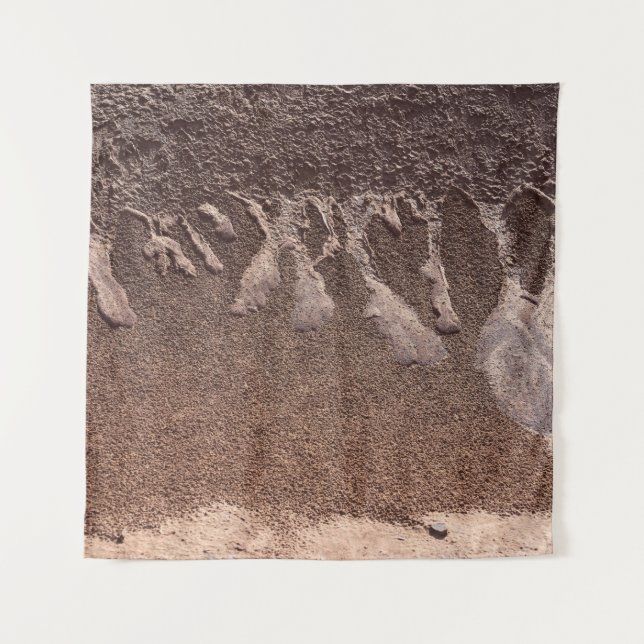 Brauner Sand Wandteppich (Vorderseite)
