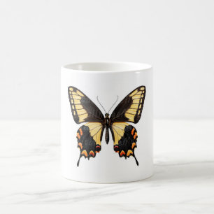 Brauner Schmetterling Kaffeetasse