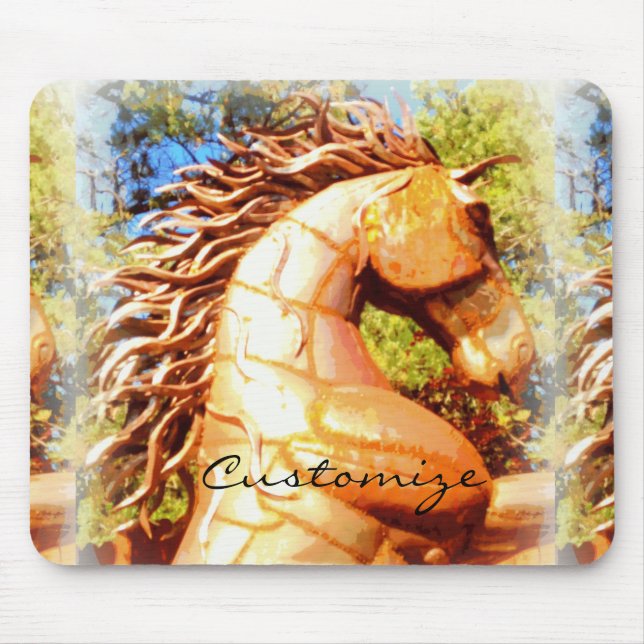 Brauner Senfhengst Thunder_Cove Mousepad (Vorne)