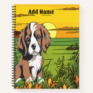 Brauner Spaniel Notizbuch