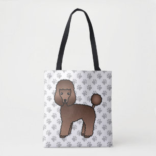 Brauner Spielzeugpudel Süßer Cartoon-Hund
