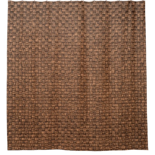 Brauner Stoff, Textur für den Hintergrund. Duschvorhang (Vorderseite)