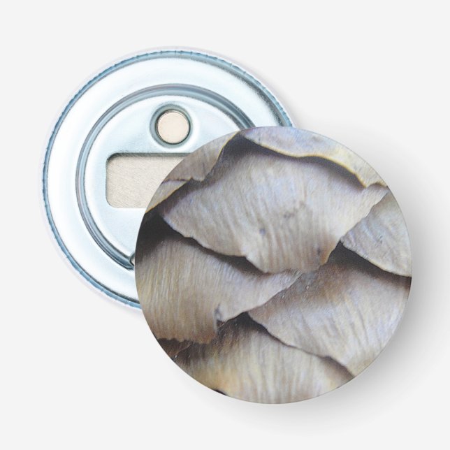 Brauner Tannenkegel Flaschenöffner (Vorderseite)