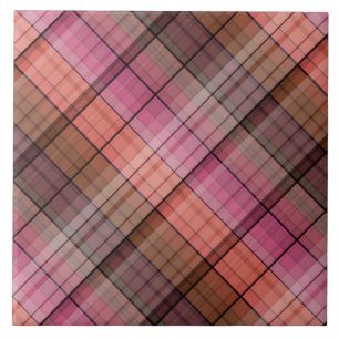 Brauner Tartan Fliese