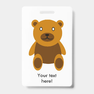 Brauner Teddybär Clipart Ausweis