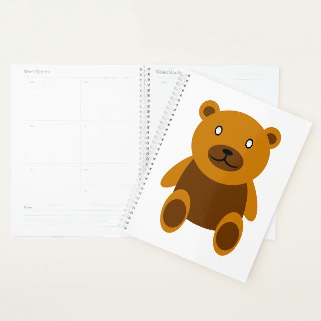 Brauner Teddybär Planer (Anzeige)