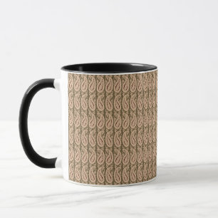 Brauner und beigefarbener Hintergrund mit einem Wa Tasse