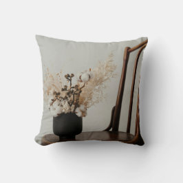 Brauner und Creme-Kissen Kissen