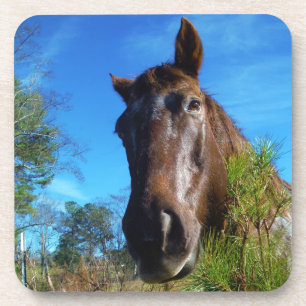 Brauner und cremefarbener Himmel Untersetzer