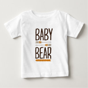 Brauner und orangefarbener Handzieher Typ Grizzly  Baby T-shirt