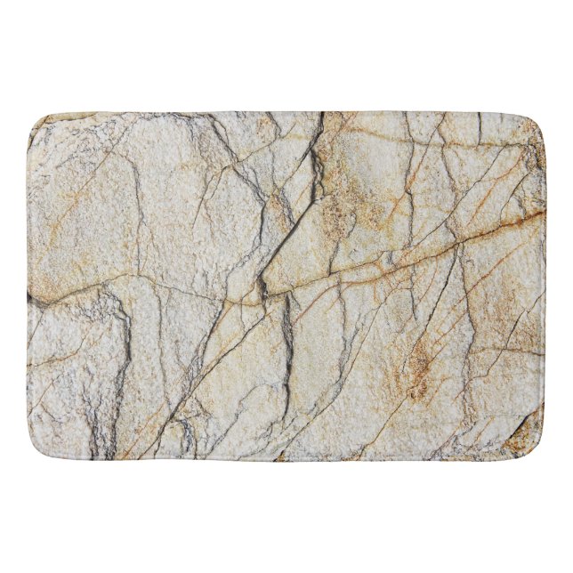 Brauner und schwarz getexturierter Stabstein Badematte (Vorderseite)