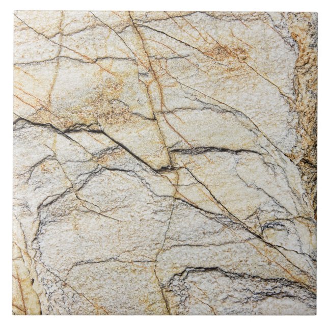 Brauner und schwarz getexturierter Stabstein Fliese (Vorderseite)