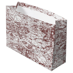 brauner und weißer Hintergrund mit grober Textur Große Geschenktüte