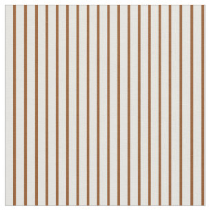 Brauner und weißer Streifen/Linse-Muster Stoff