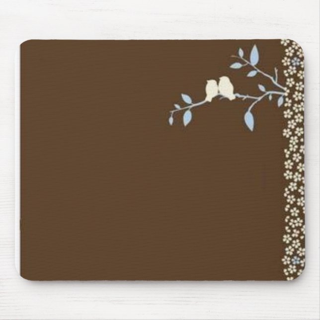 brauner Vogel Mousepad (Vorne)