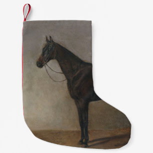 Brauner Wallach (Vintage-Tierkunst) Kleiner Weihnachtsstrumpf