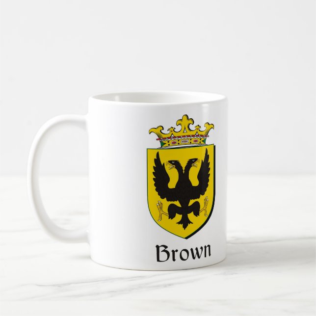 Brauner Wappen aus Heraldica Kaffeetasse (Links)