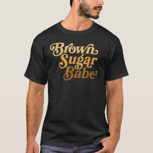 Brauner Zucker Baby Afro Königin Schwarze Frauen S T-Shirt