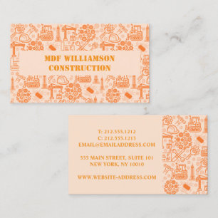 braunes architektonisches Entwurfsmuster Visitenkarte
