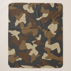 Braunes Armee-Tarnmuster Sherpadecke