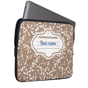 Braunes Beige-Hasen Laptopschutzhülle