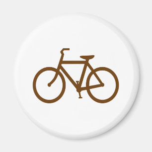 Braunes Fahrrad Magnet