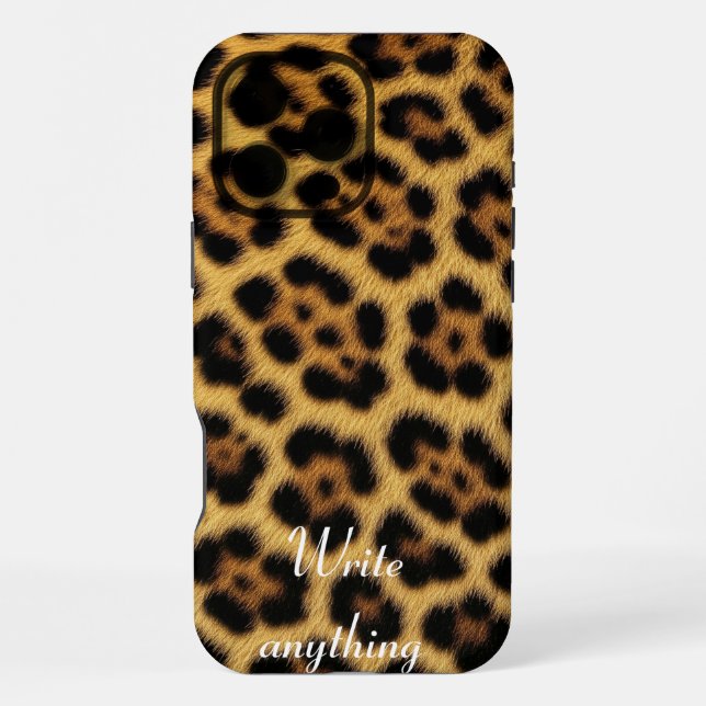 Braunes falsches Tigerfell-Tierdruck-iPhone-Case iPhone Hülle (Rückseite)
