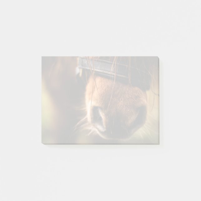 Braunes Foto Post-it Klebezettel (Vorderseite)