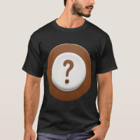 Braunes Fragezeichen mit Circle Background